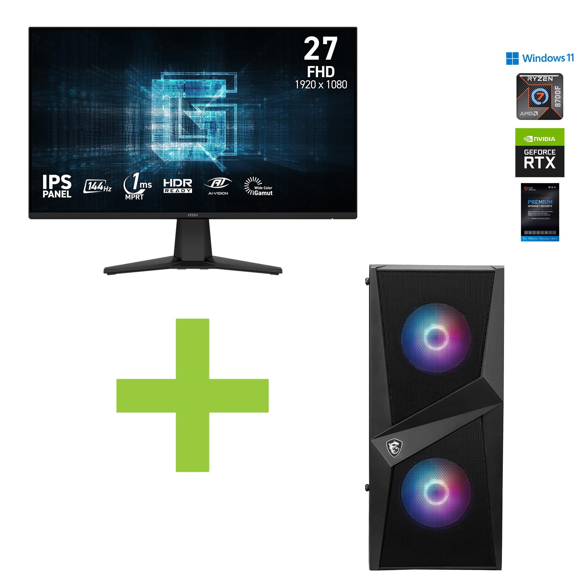 Rent to Own MSI Ryzen 7, 16GB, 1TB SSD, RTX 5050 Gaming Desktop w